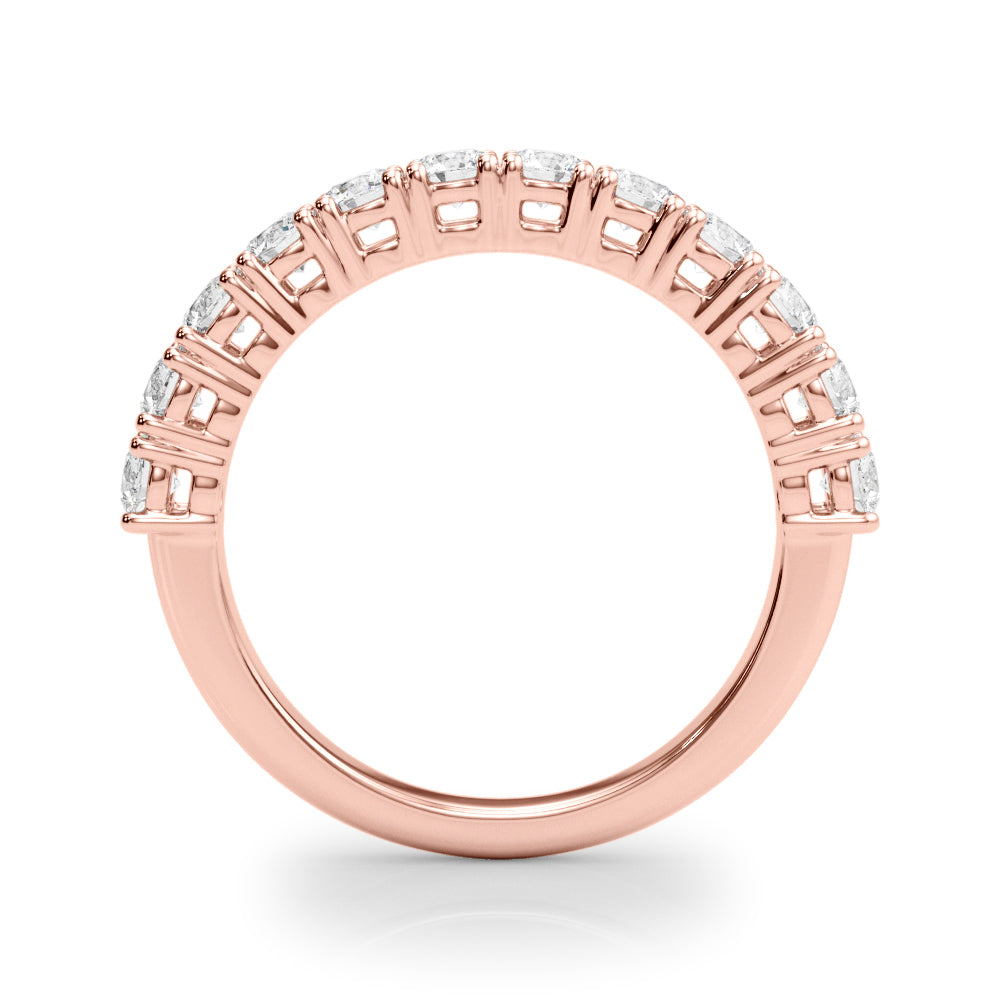 1 CT TW Rose Gold Diamond Wedding Band