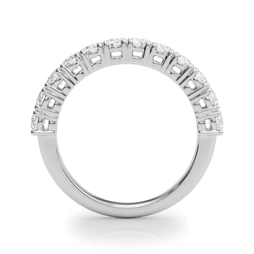 18K White Gold 1 CT Diamond Wedding Band
