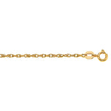 14K Gold 0.85mm Machine Rope Chain (Carded)