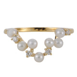 14KT Yellow Gold Freshwater Pearl Ring