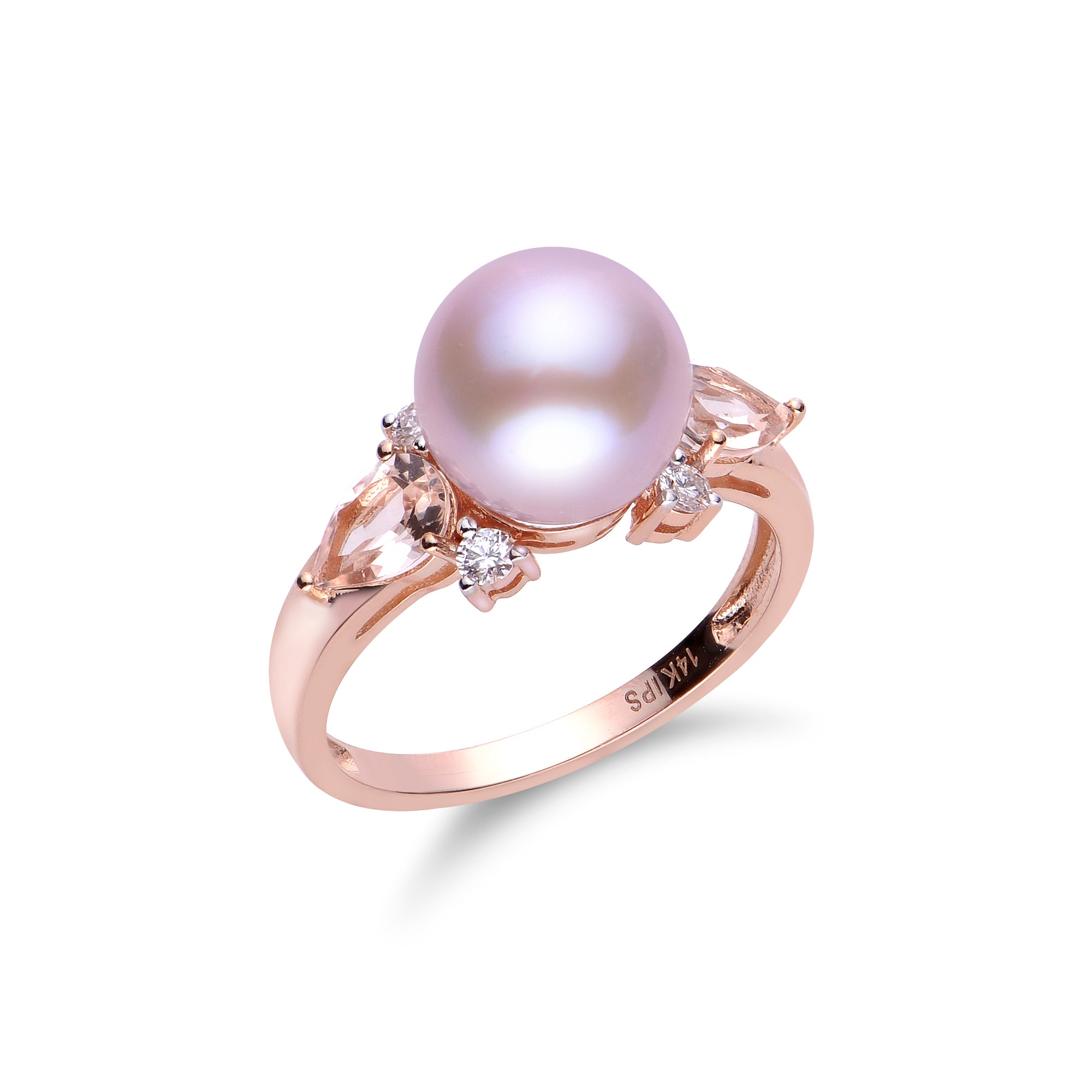 14KT Rose Gold Freshwater Pearl Ring