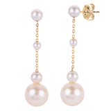 14KT Yellow Gold Freshwater Pearl Earring
