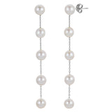 14KT White Gold Freshwater Pearl Earring