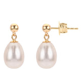 14KT Yellow Gold Freshwater Pearl Earring
