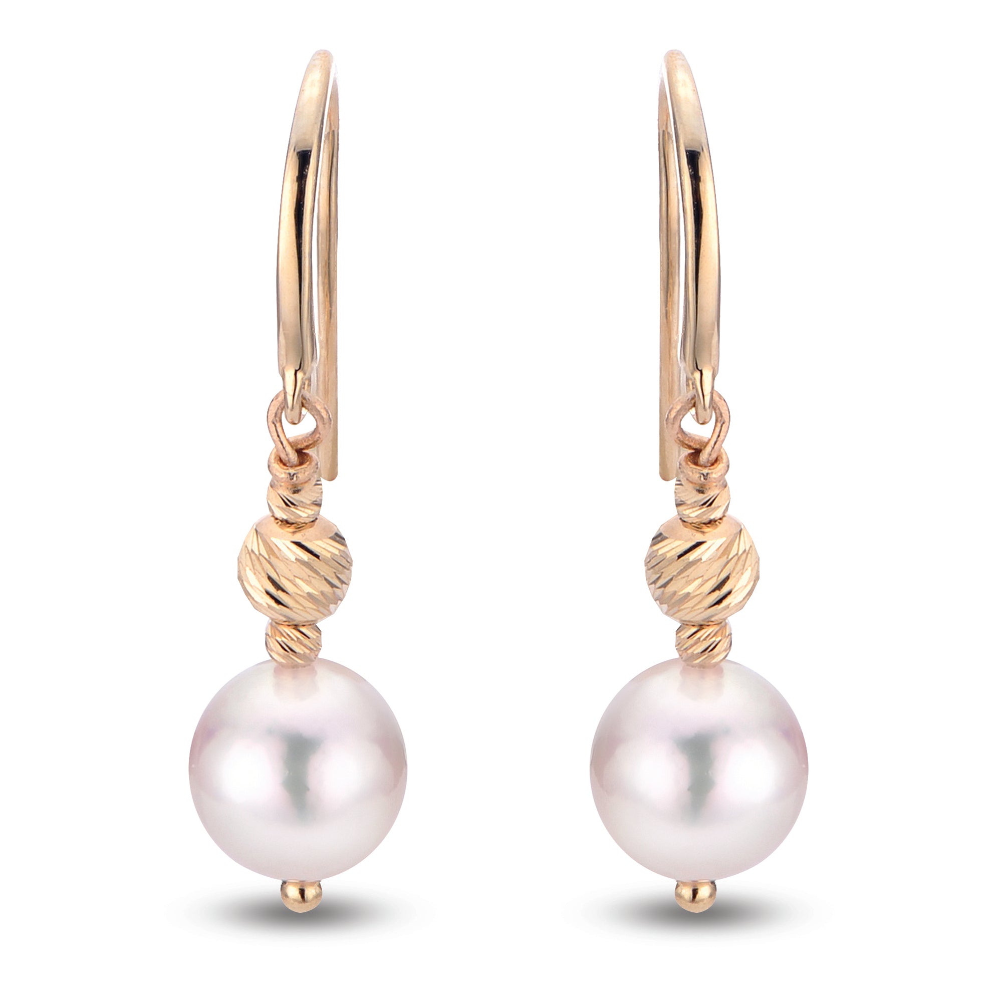 14KT Yellow Gold Akoya Pearl Earring