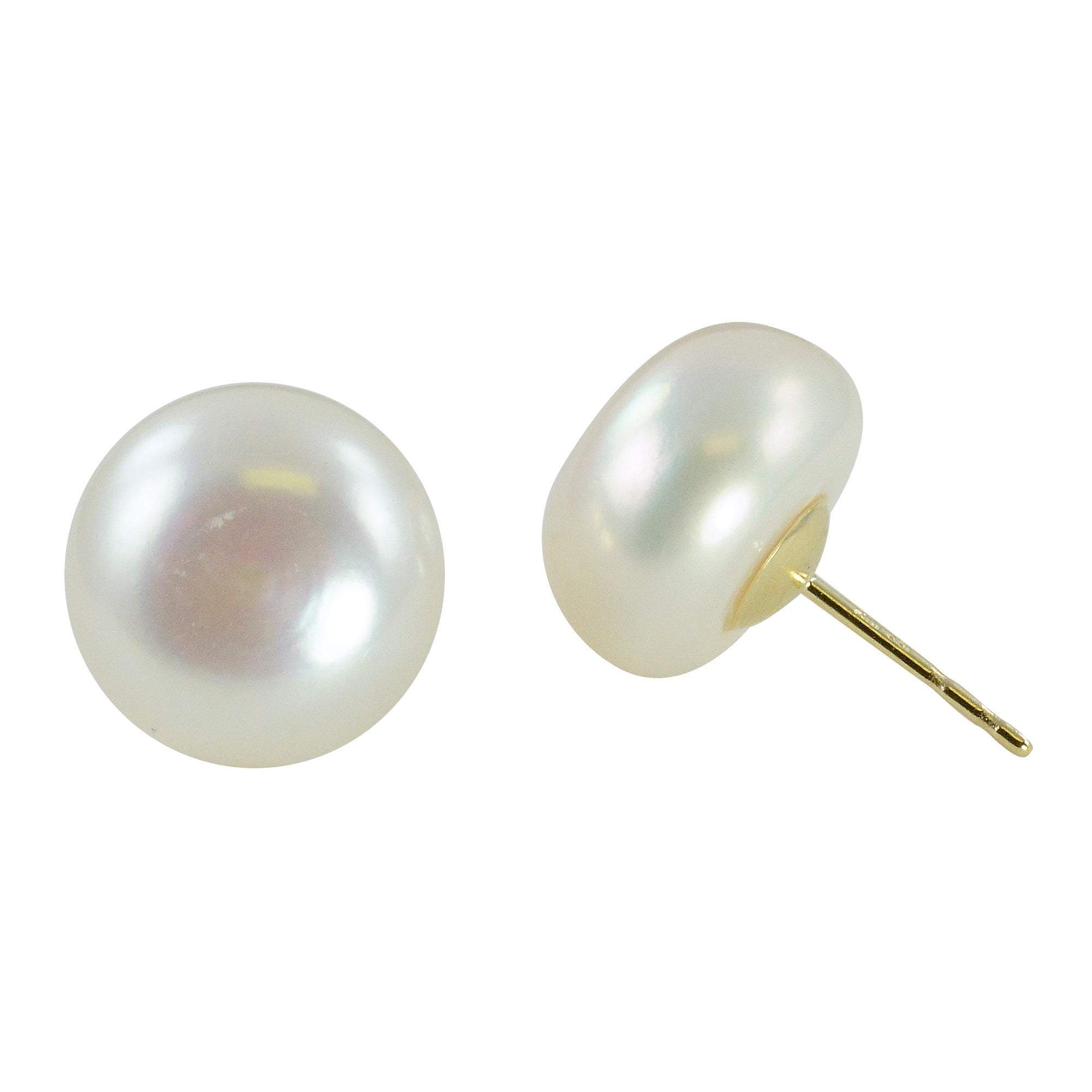 14KT White Gold Freshwater Pearl Earring