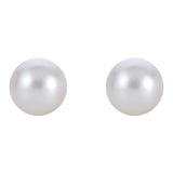 14KT White Gold Akoya Pearl Earring