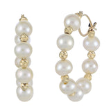 14KT Yellow Gold Freshwater Pearl Earring