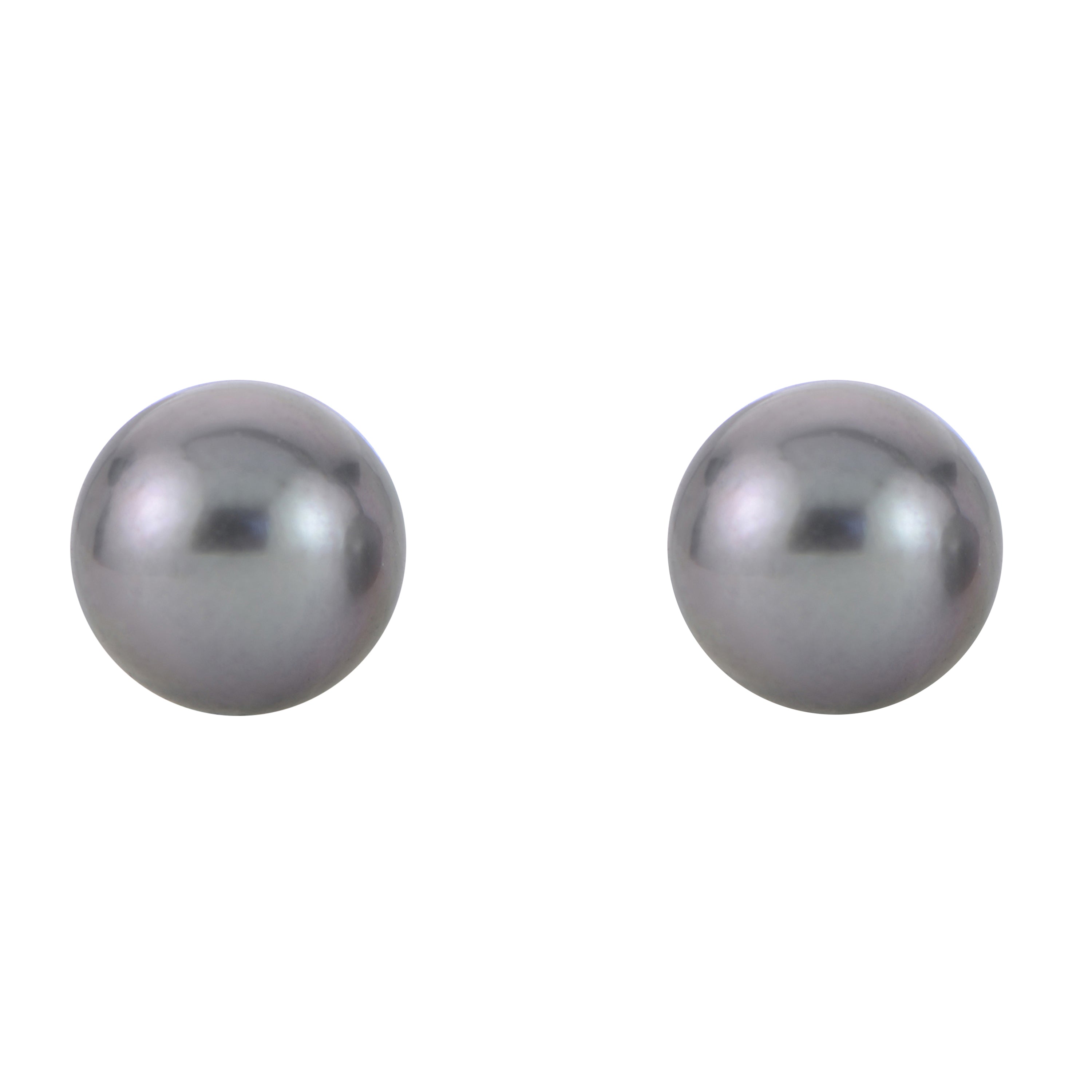 14KT White Gold Tahitian Pearl Earring