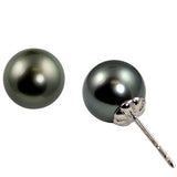 14KT White Gold Tahitian Pearl Earring