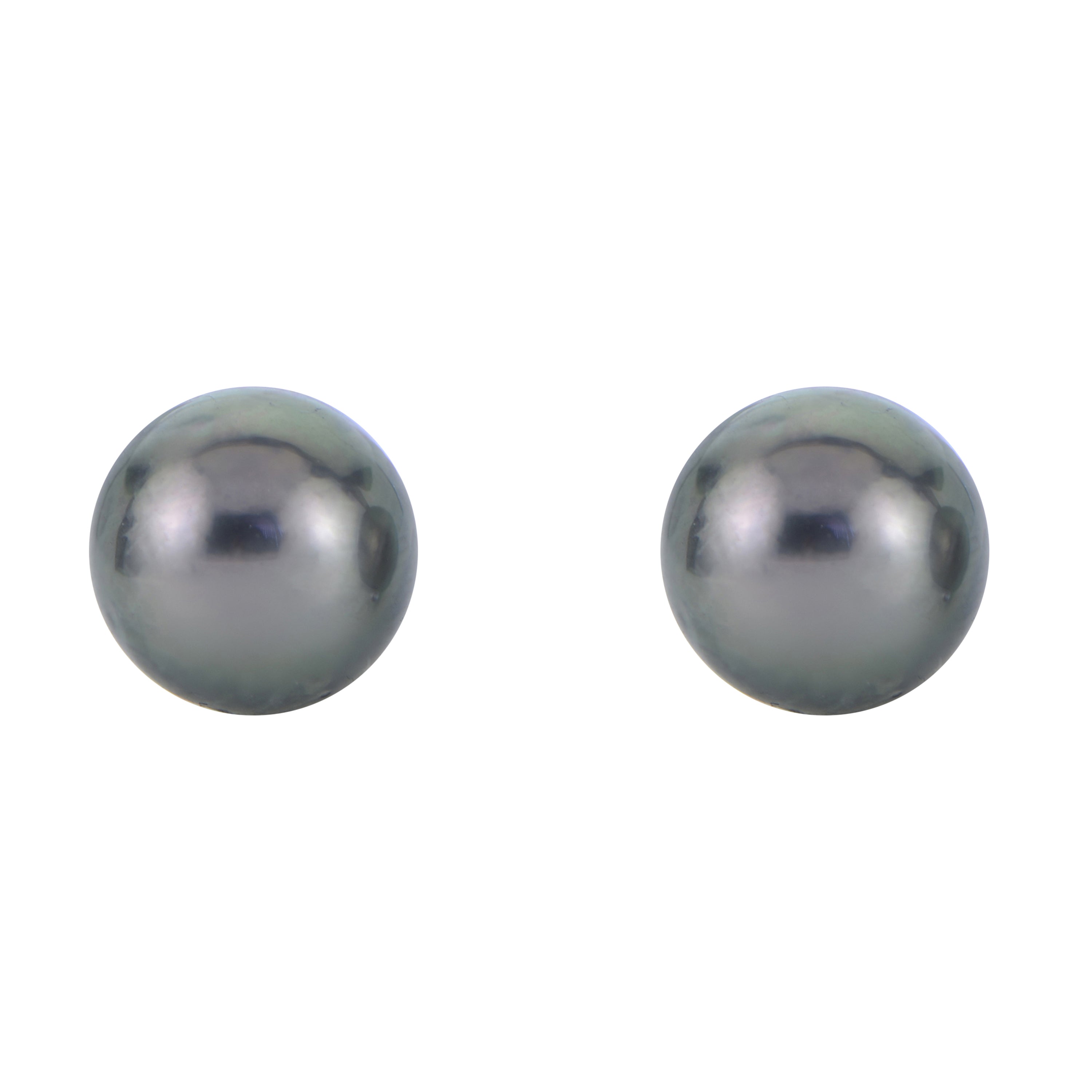 14KT White Gold Tahitian Pearl Earring