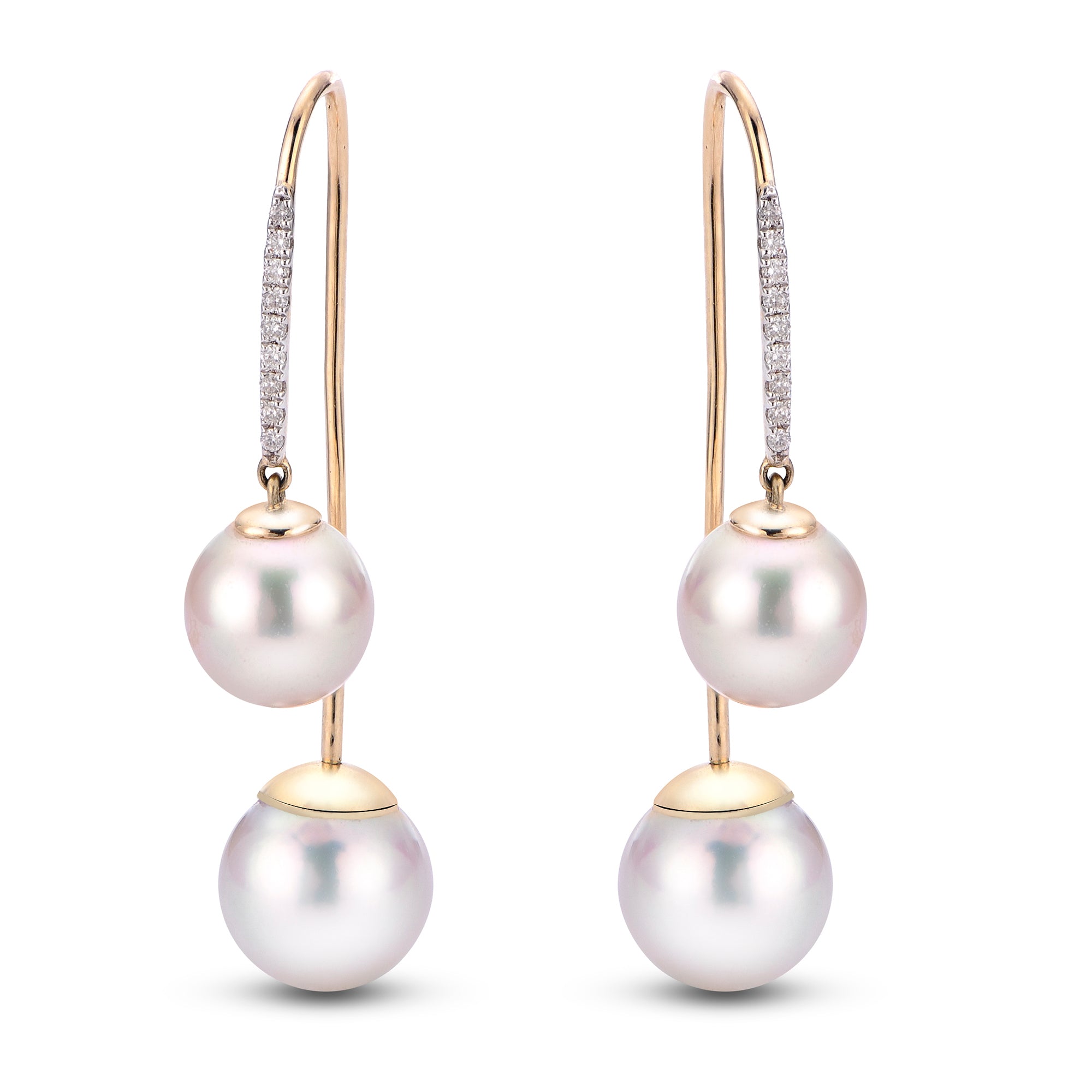14KT Yellow Gold Freshwater Pearl Earring