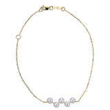14KT Yellow Gold Freshwater Pearl Bracelet