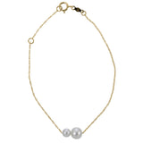 14KT Yellow Gold Freshwater Pearl Bracelet