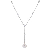 14KT White Gold Freshwater Pearl Necklace