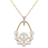 14KT Yellow Gold Freshwater Pearl Necklace