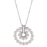 14KT White Gold Freshwater Pearl Necklace