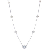14KT White Gold Freshwater Pearl Necklace