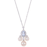 14KT White Gold Freshwater Pearl Necklace