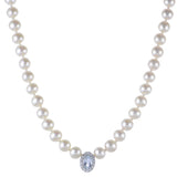 14KT White Gold Freshwater Pearl Necklace