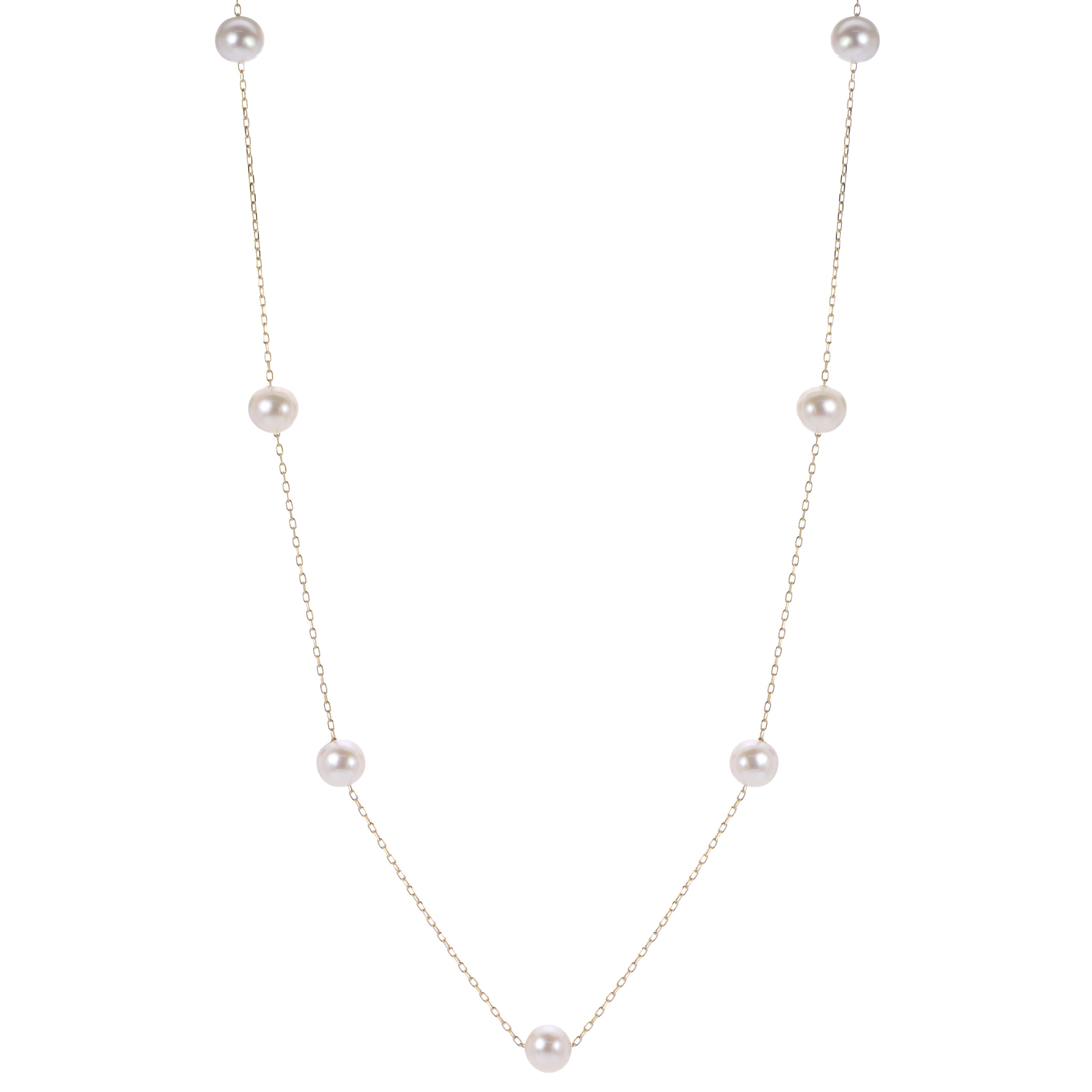 14KT Yellow Gold Freshwater Pearl Necklace