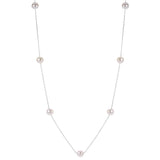 14KT White Gold Freshwater Pearl Necklace