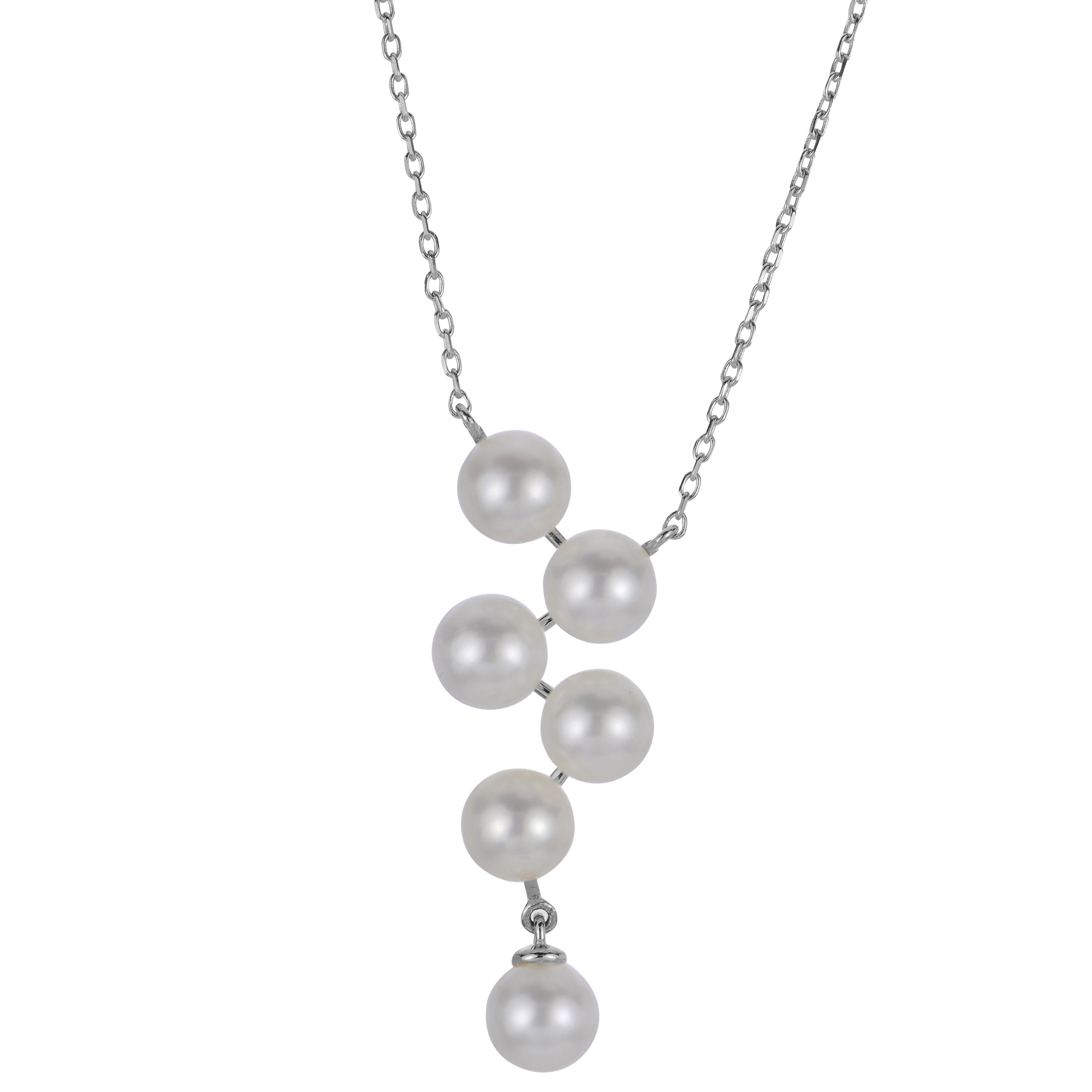 14KT White Gold Freshwater Pearl Necklace