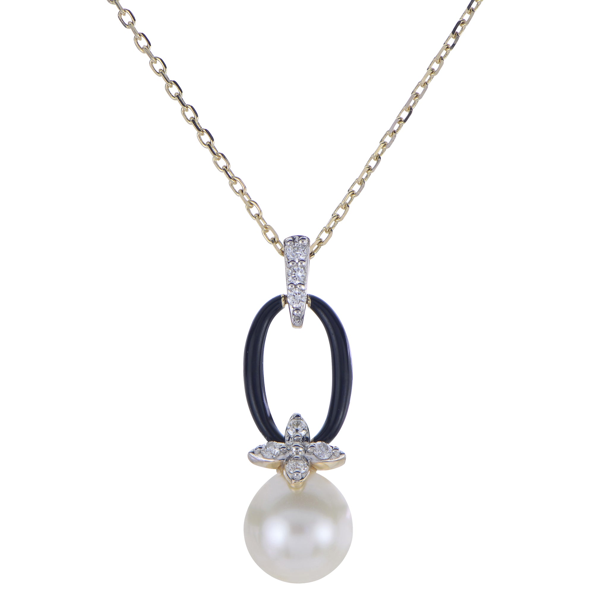 14KT Yellow Gold Freshwater Pearl Necklace