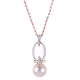14KT Rose Gold Freshwater Pearl Necklace