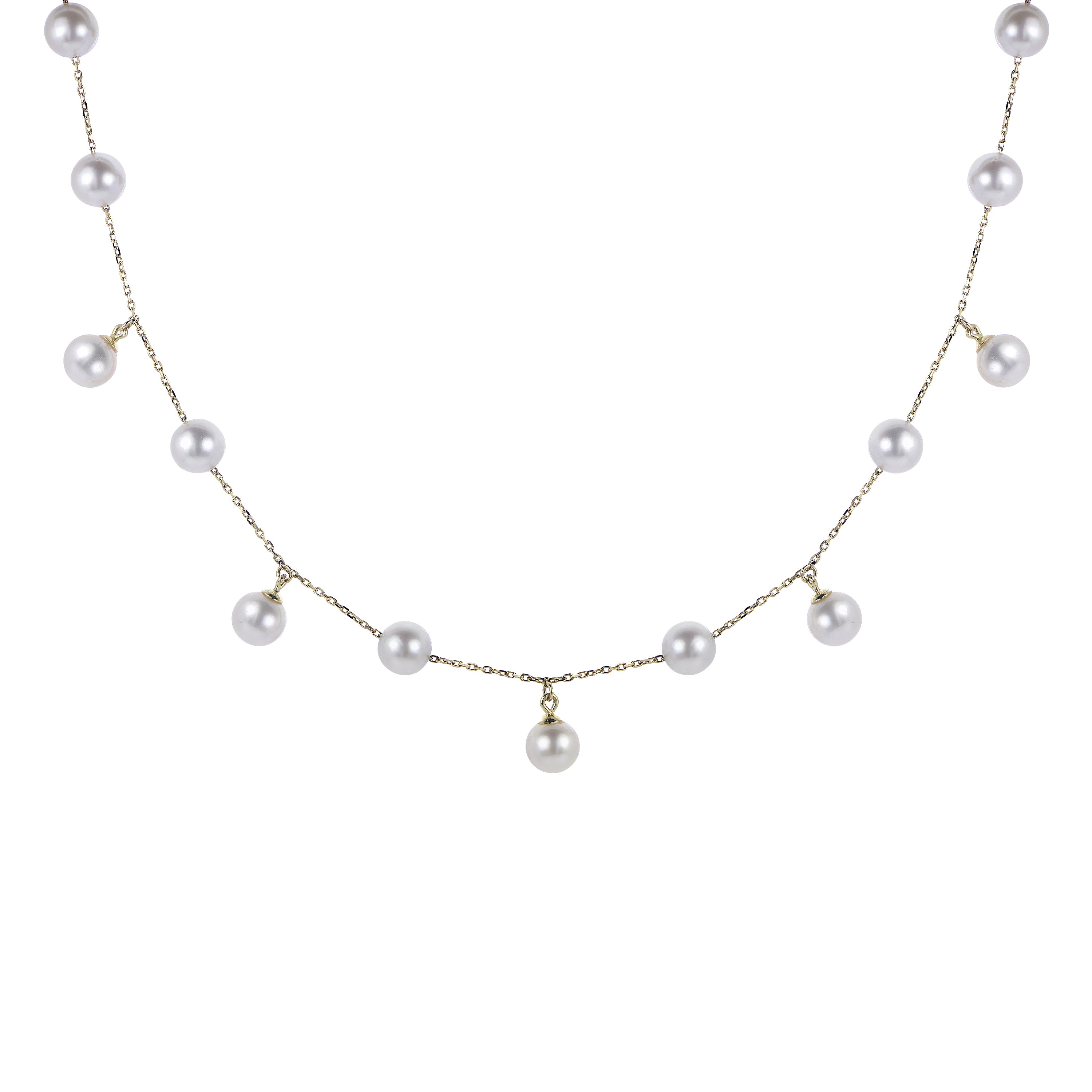 14KT Yellow Gold Freshwater Pearl Necklace