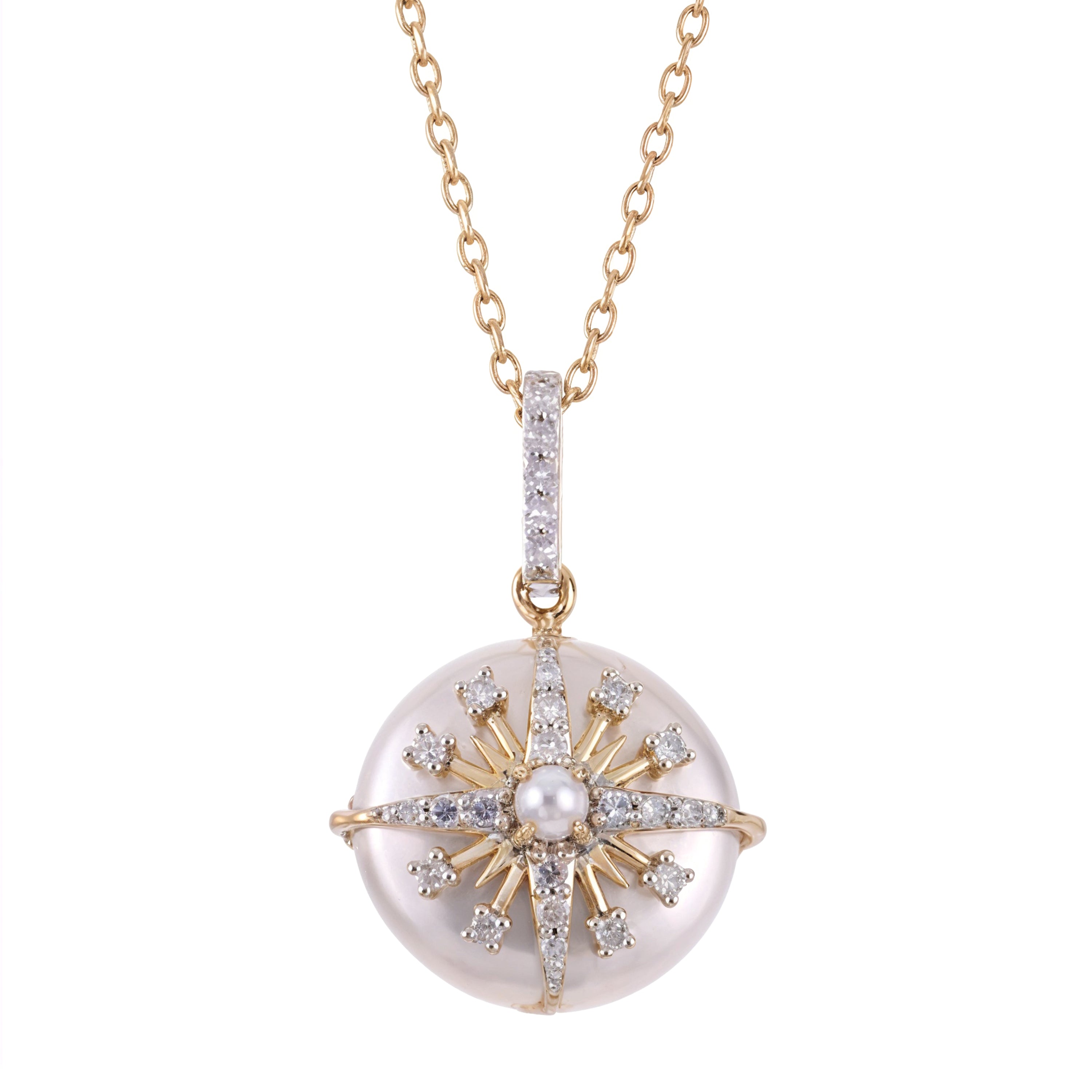 14KT Yellow Gold Freshwater Coin Pearl Necklace