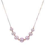14KT Rose Gold Freshwater Pearl Necklace