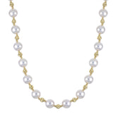 14KT Yellow Gold Akoya Pearl Necklace