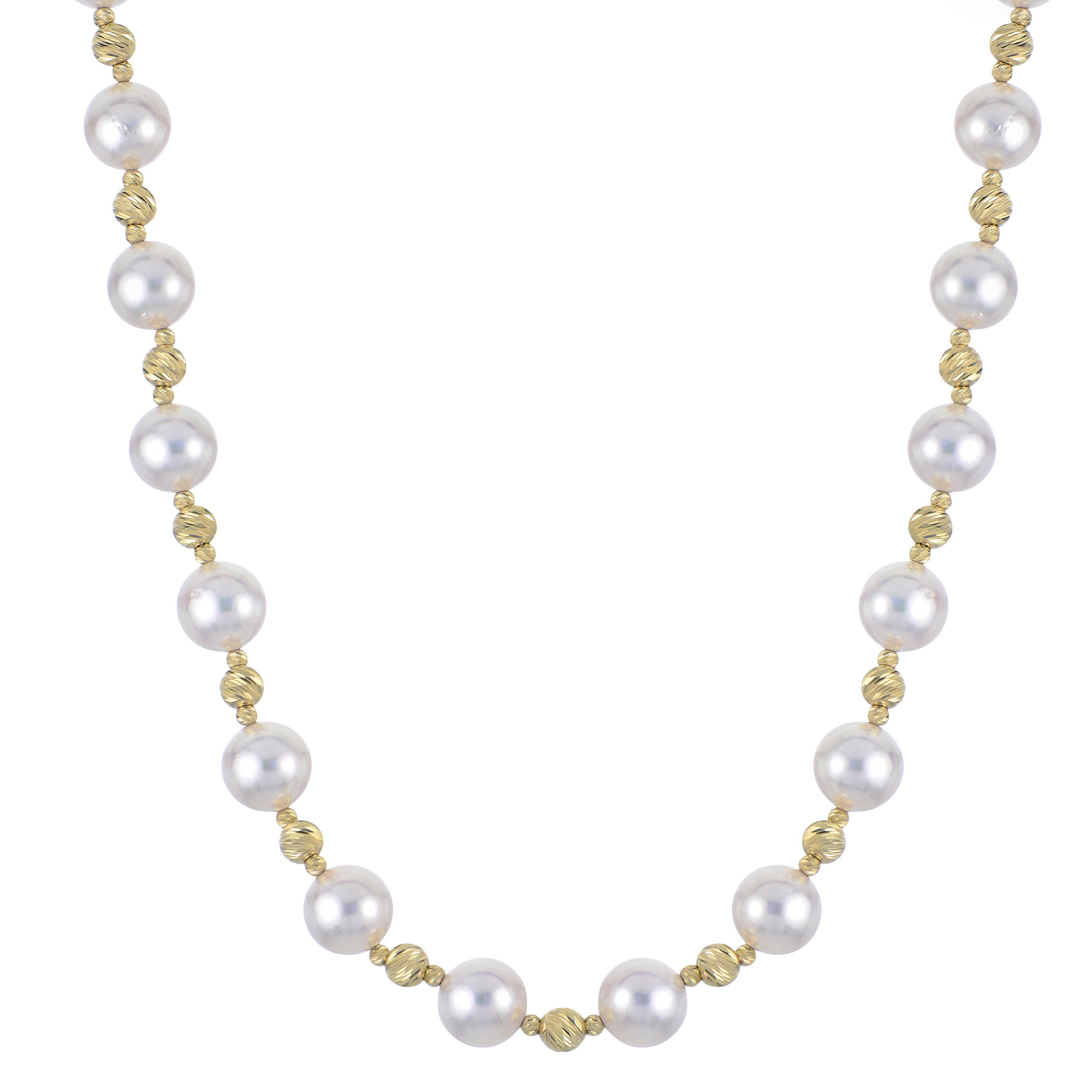 14KT Yellow Gold Akoya Pearl Necklace