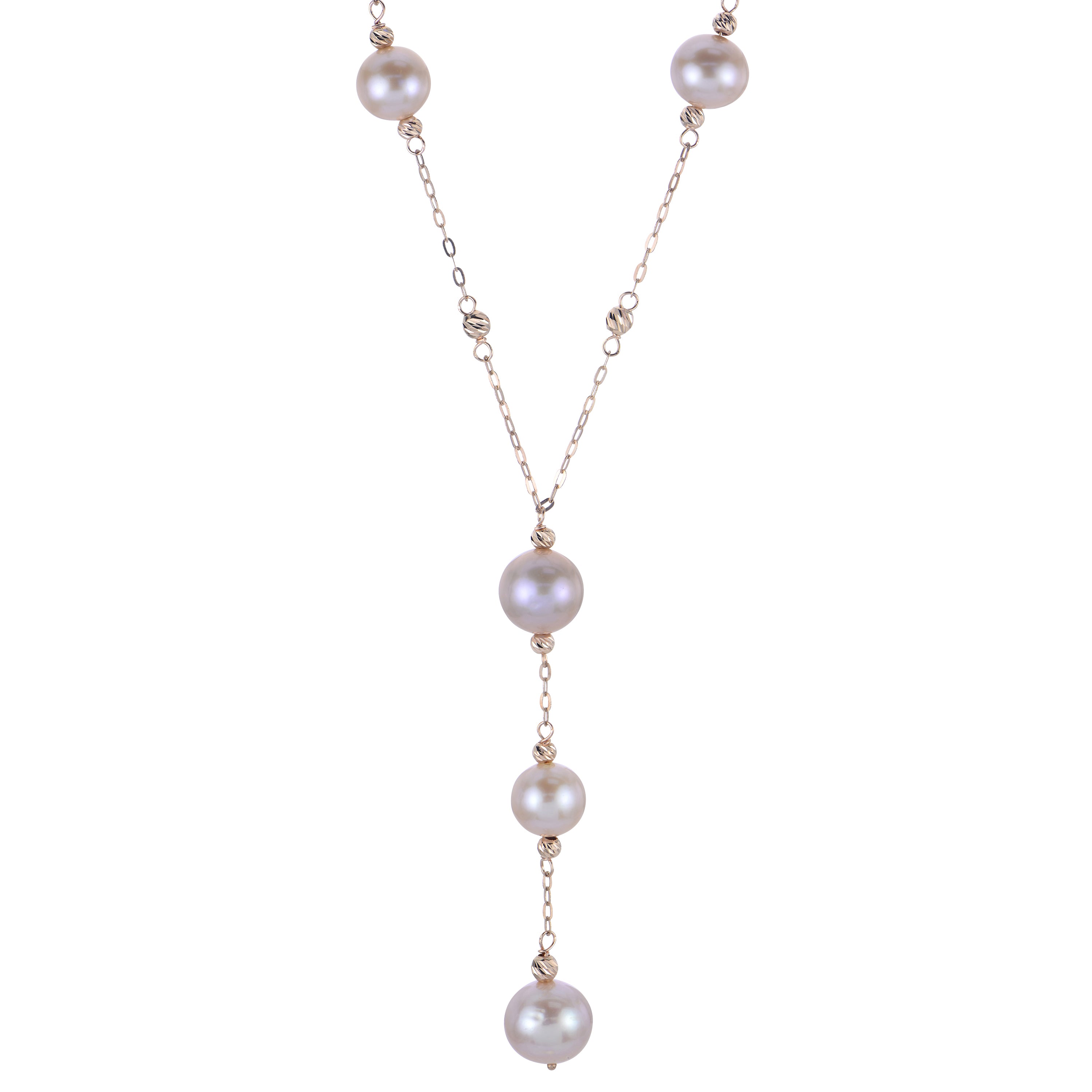 14KT Rose Gold Freshwater Pearl Necklace