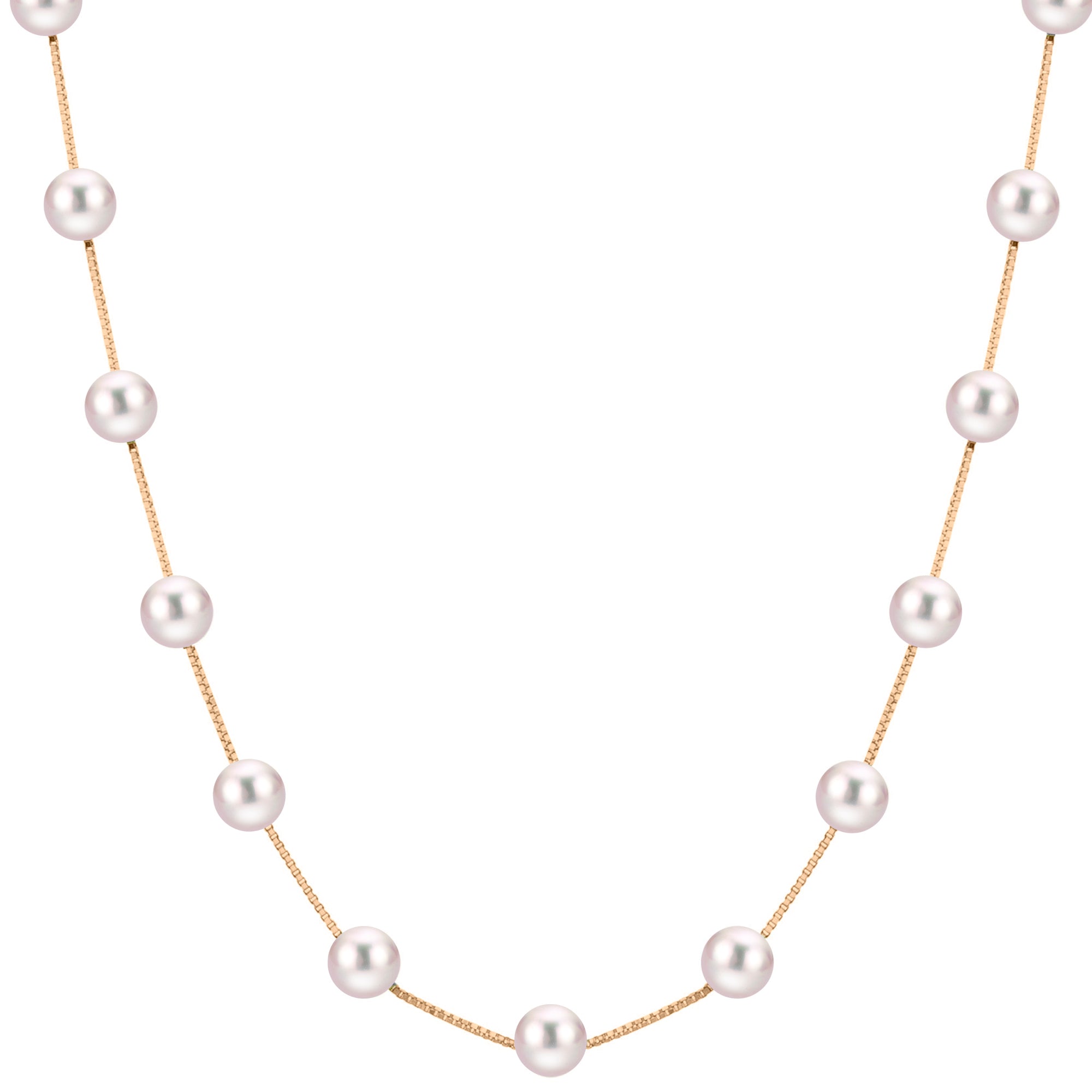 14KT Yellow Gold Freshwater Pearl Necklace