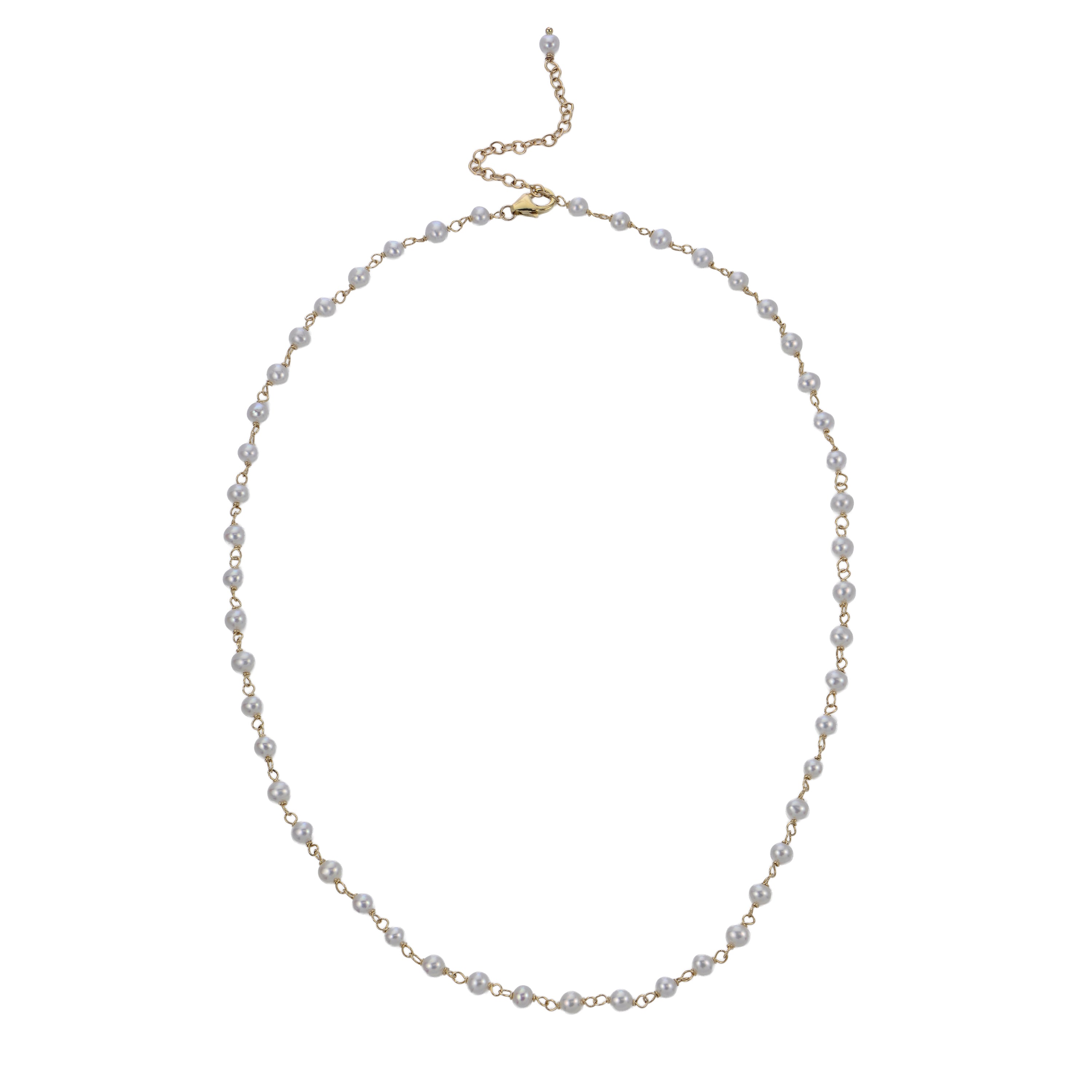 14KT Yellow Gold Freshwater Pearl Necklace