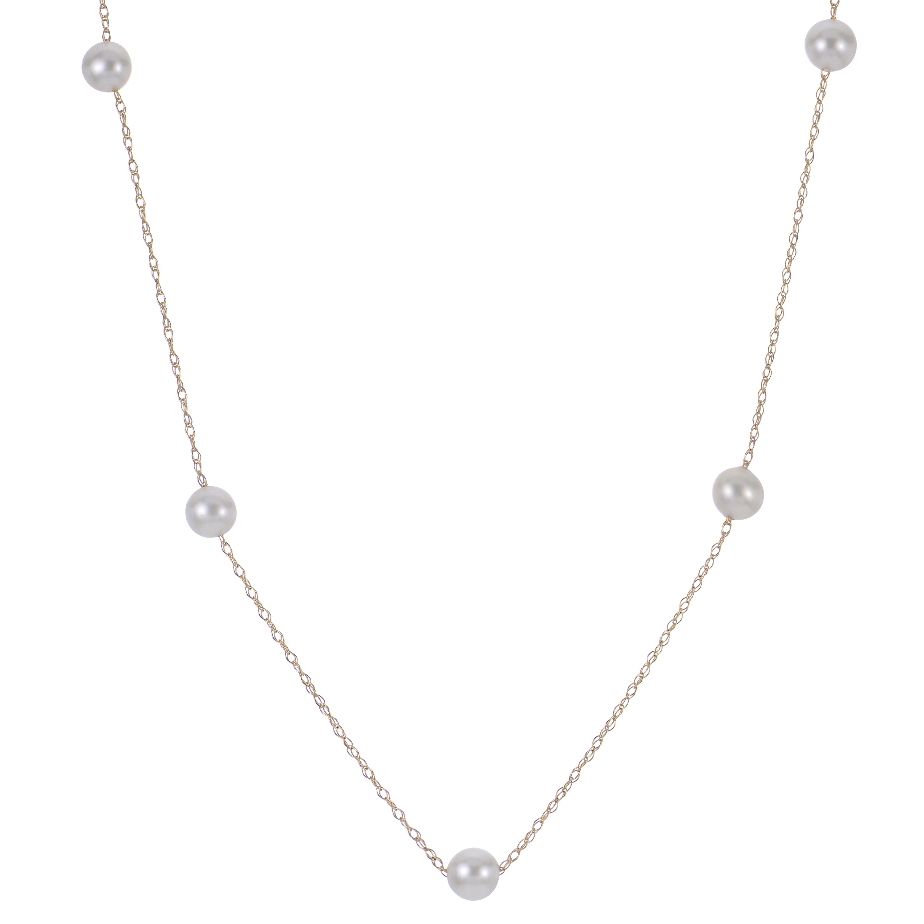 14KT Yellow Gold Freshwater Pearl Necklace