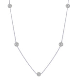 14KT White Gold Freshwater Pearl Necklace