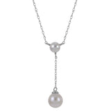 14KT White Gold Freshwater Pearl Necklace