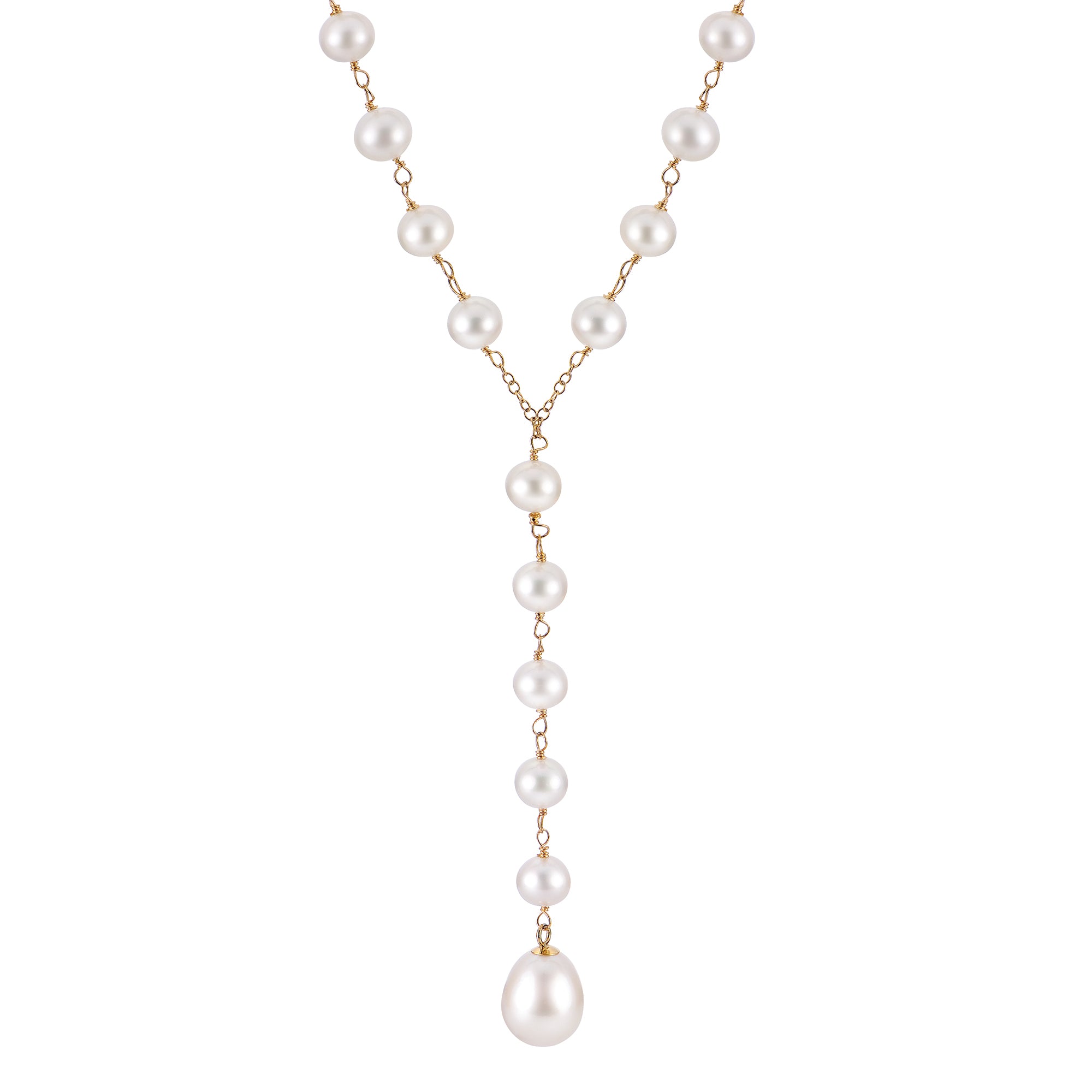 14KT Yellow Gold Freshwater Pearl Necklace