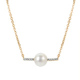14KT Yellow Gold Freshwater Pearl Necklace
