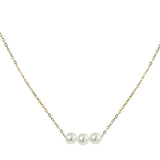 14KT Yellow Gold Akoya Pearl Necklace