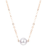 14KT Yellow Gold Akoya Pearl Necklace
