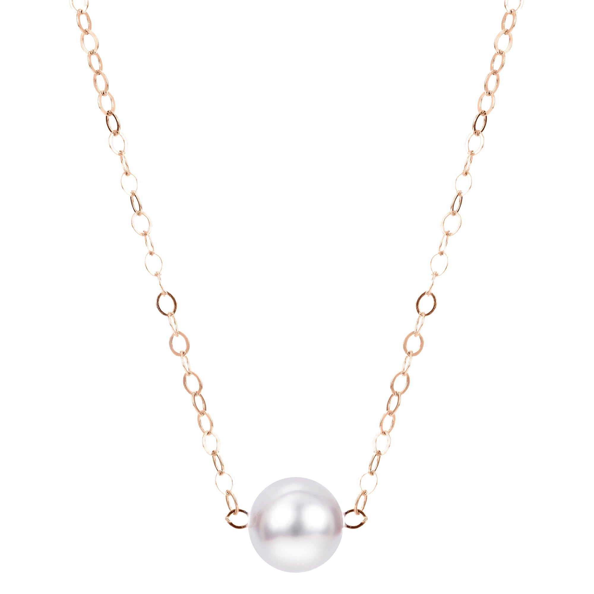 14KT Yellow Gold Akoya Pearl Necklace