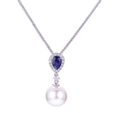 14KT White Gold Akoya Pearl Pendant