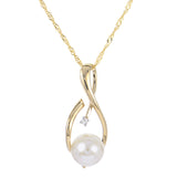 14KT Yellow Gold Freshwater Pearl Pendant