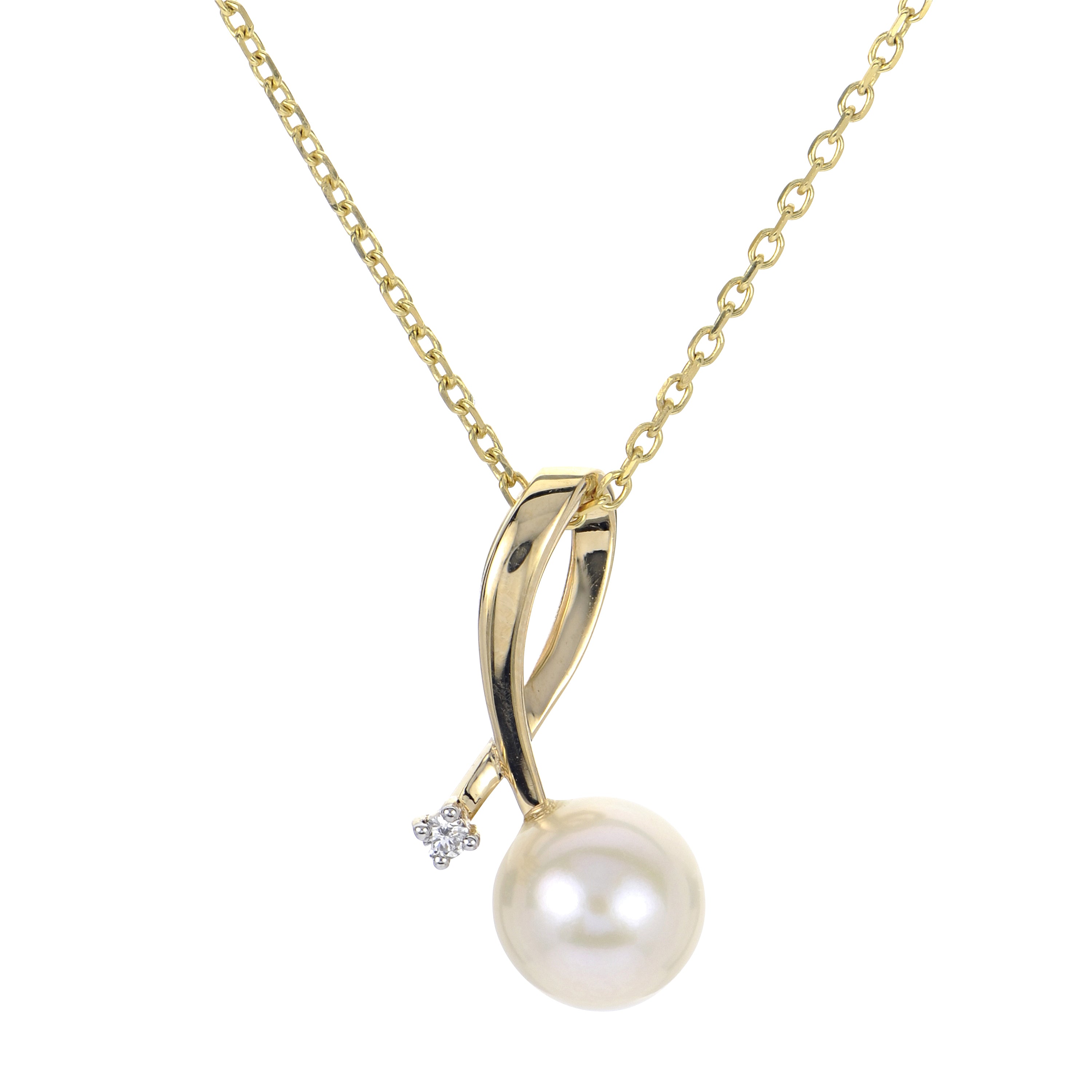 14KT Yellow Gold Freshwater Pearl Pendant
