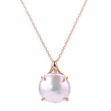 14KT Yellow Gold Freshwater Coin Pearl Pendant