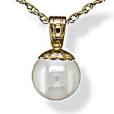 14KT Yellow Gold Akoya Pearl Pendant
